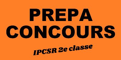 Prépa examen pro IPCSR 2e classe 2026